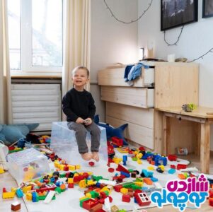 ضدعفونی کردن اسباب بازی های رنگی رنگی