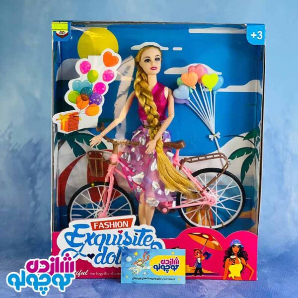 عروسک باربی با دوچرخه آیتم 1052