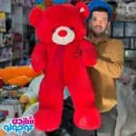 عروسک خرس قرمز بزرگ